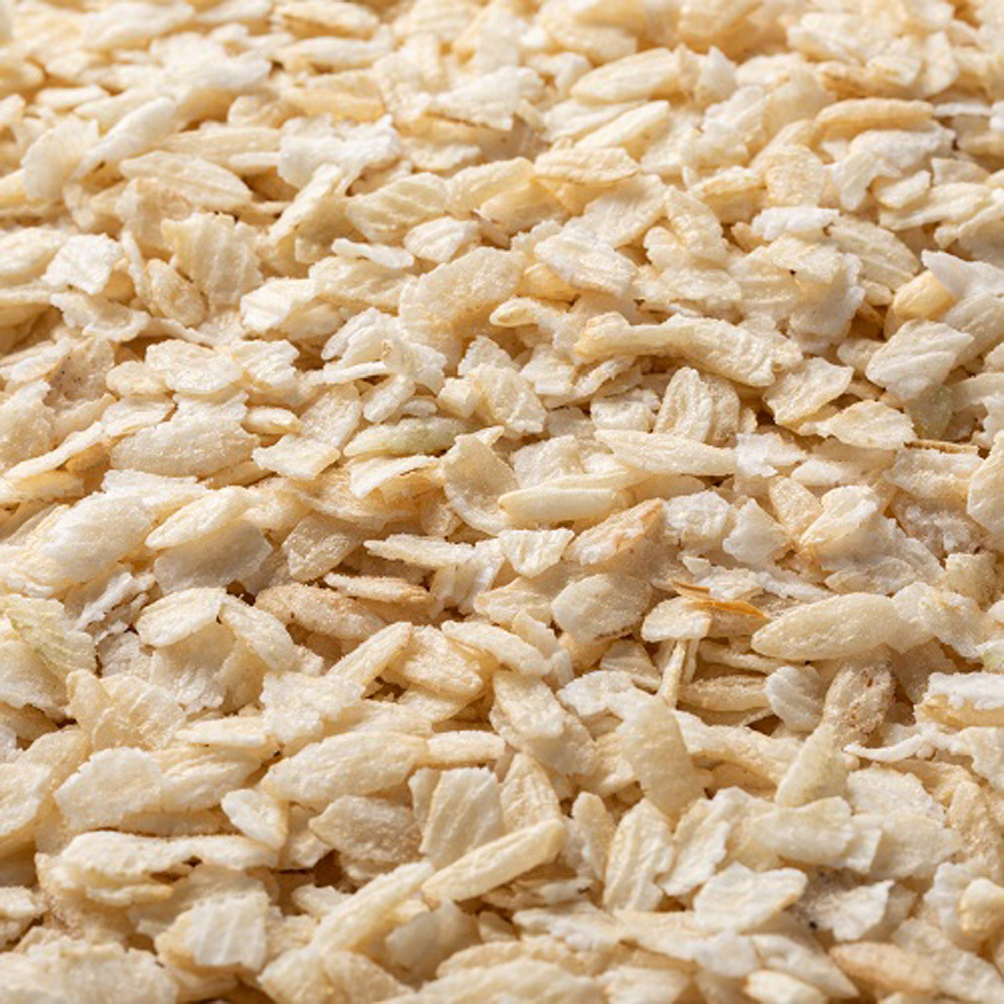 Flaked Rice Label Flaked Rice