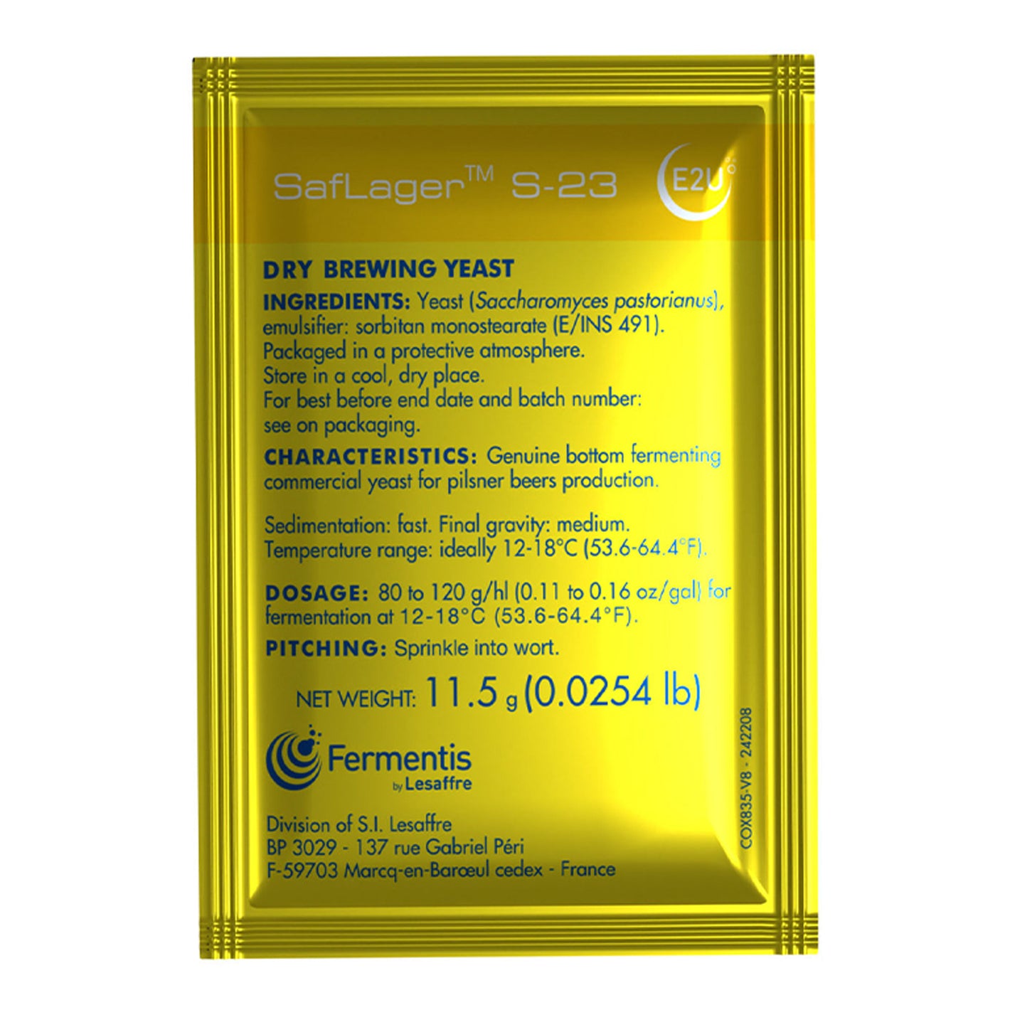 Saflager S-23 Lager Yeast - Fermentis