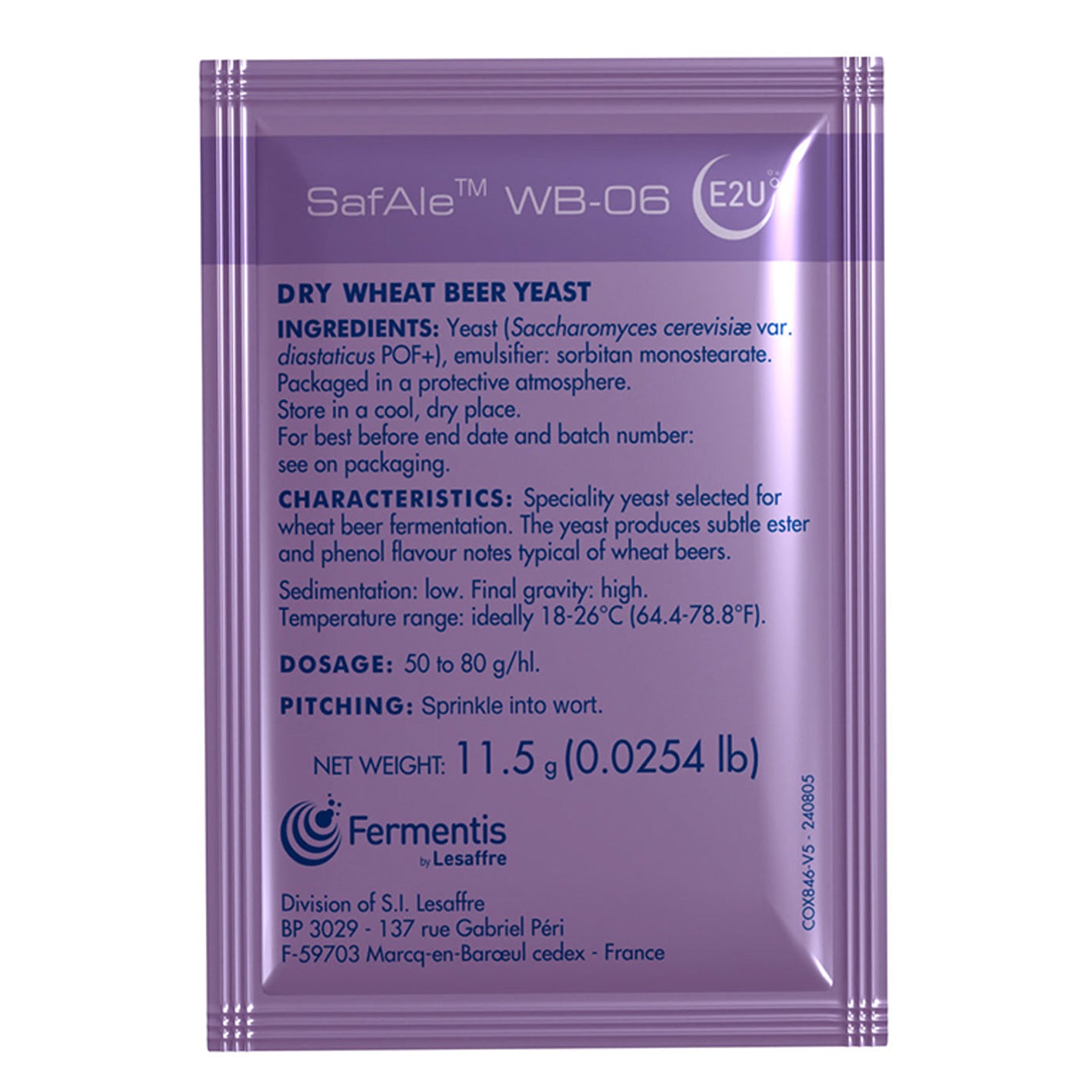 Safale WB-06 Wheat Beer Yeast - Fermentis