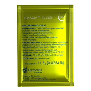 Safale S-33 Belgian Ale Yeast - Fermentis