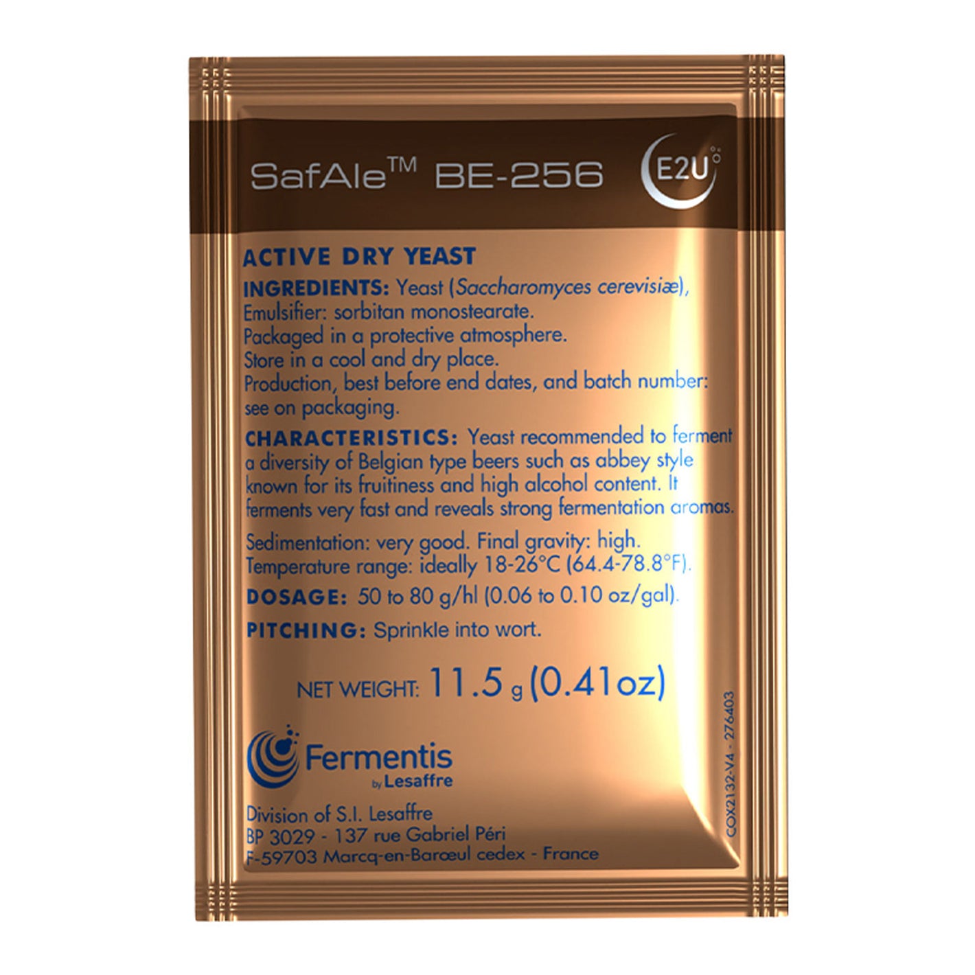 Safale BE-256 Belgian Ale Yeast - Fermentis