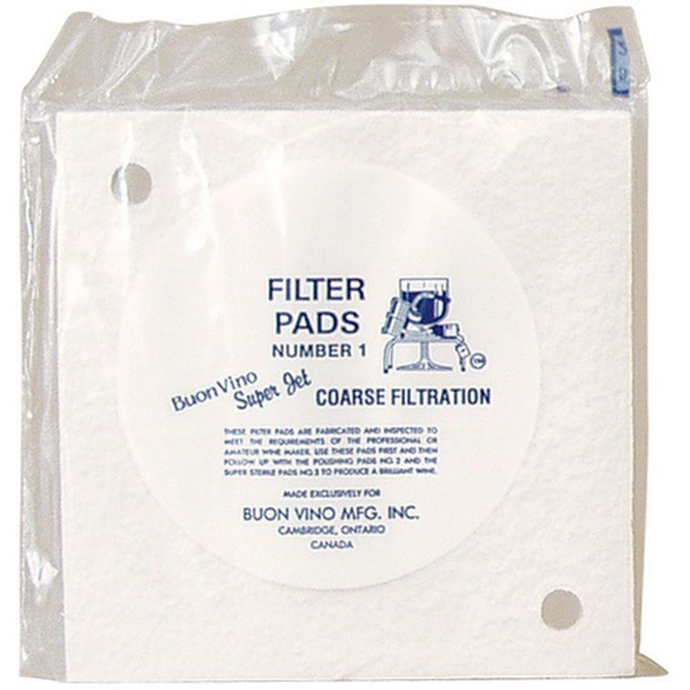 Super Jet Filter Pads - 8.0 Micron (#1) - Pack of 3
