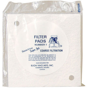 Super Jet Filter Pads - 8.0 Micron (#1) - Pack of 3