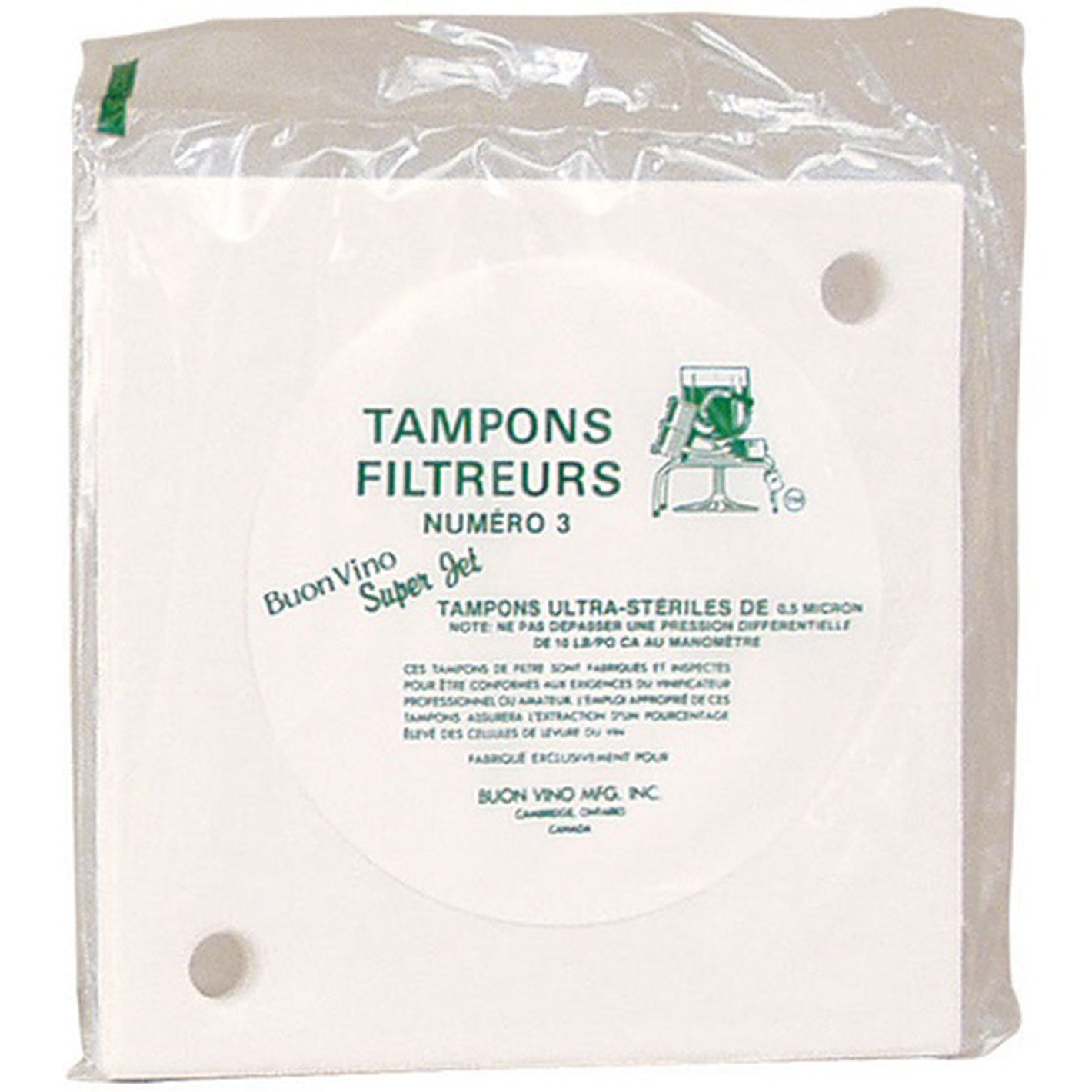 Super Jet Filter Pads - 0.5 Micron (#3) - Pack of 3