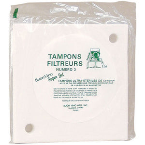 Super Jet Filter Pads - 0.5 Micron (#3) - Pack of 3