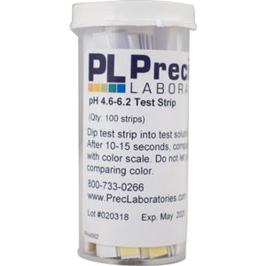 pH Paper - 4.6 to 6.2 (100 Strips)(Beer)