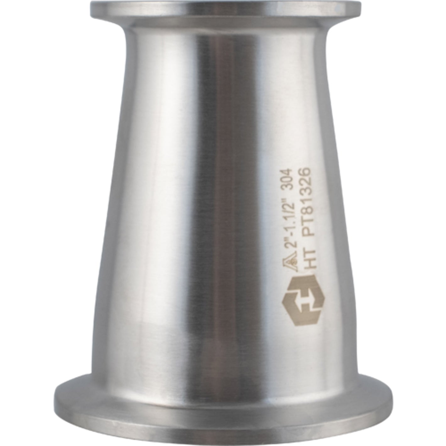ForgeFit® Stainless Tri-Clamp Concentric Reducer - 2 in. x 1.5 in.