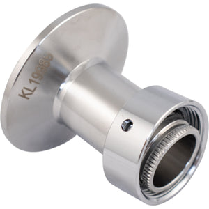 Stainless Tri-Clamp Sample Valve Shank | 1.5 in. T.C. x Beer Faucet Shank | Intertap® | NukaTap®