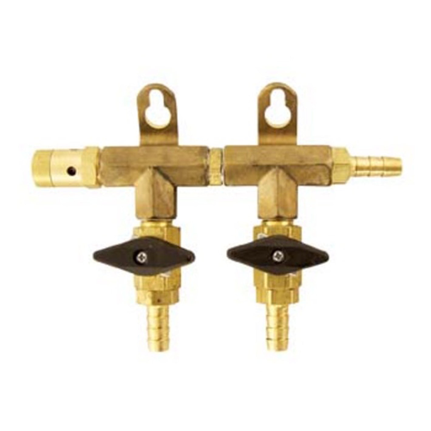 2 Way Air Distributor - Brass