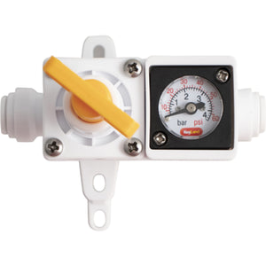 Duotight In-Line Regulator | Built-In Pressure Gauge | 0-60 PSI | Liquid & Gas Compatible | 8 mm Duotight