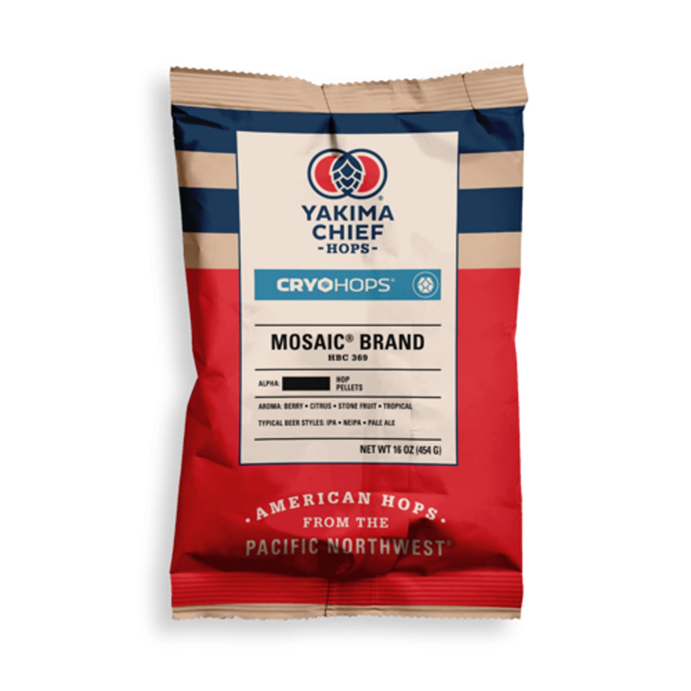 Mosaic® Brand HBC 369 Cryo Hops® 1 oz.