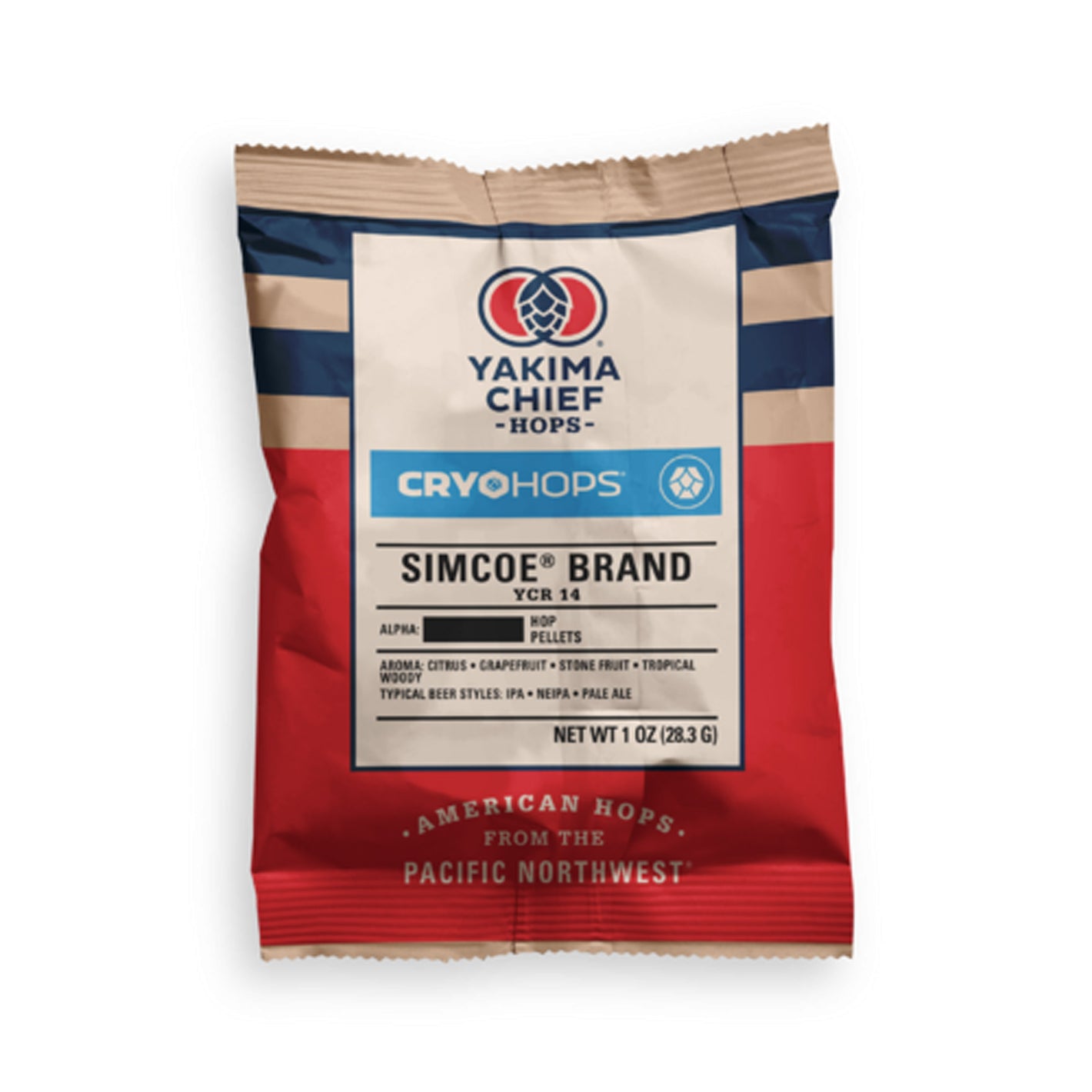 Yakima Chief Hops® | Simcoe® Brand YCR 14 Cryo Hops® | LupuLN2® Pellets 1oz