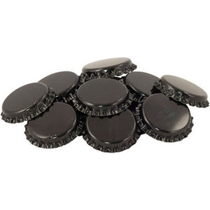 26mm Black Oxygen Absorbing Bottle Caps 50 Pack