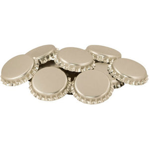 26mm Silver Oxygen Absorbing Bottle Caps 50 Pack