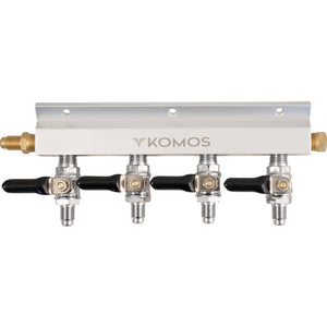 KOMOS® Gas Manifold | Aluminum | 1/4 in. Flare