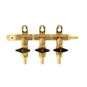 3 way Air Distributor- Brass