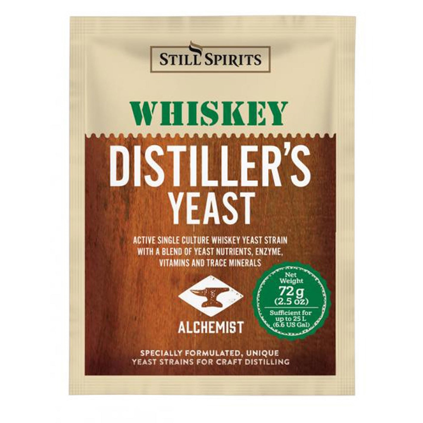 SS Distiller's Yeast Whiskey w AG 72g