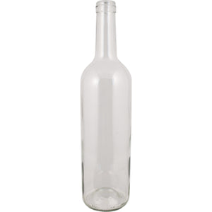 750 mL Clear Bordeaux Wine Bottles - Case of 12