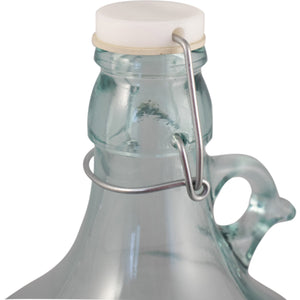Glass Bottles - 5 Liter Glass Dama Jug with Handle and Swing Top