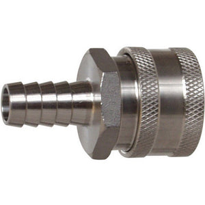 Stainless Steel Quick Disconnect (QD) - Female QD x 1/2 in. Barb
