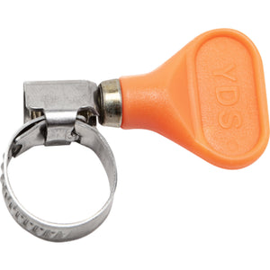 S/S Clamp w/ Thumb Screw - 5/8" (10-16 mm) - Orange