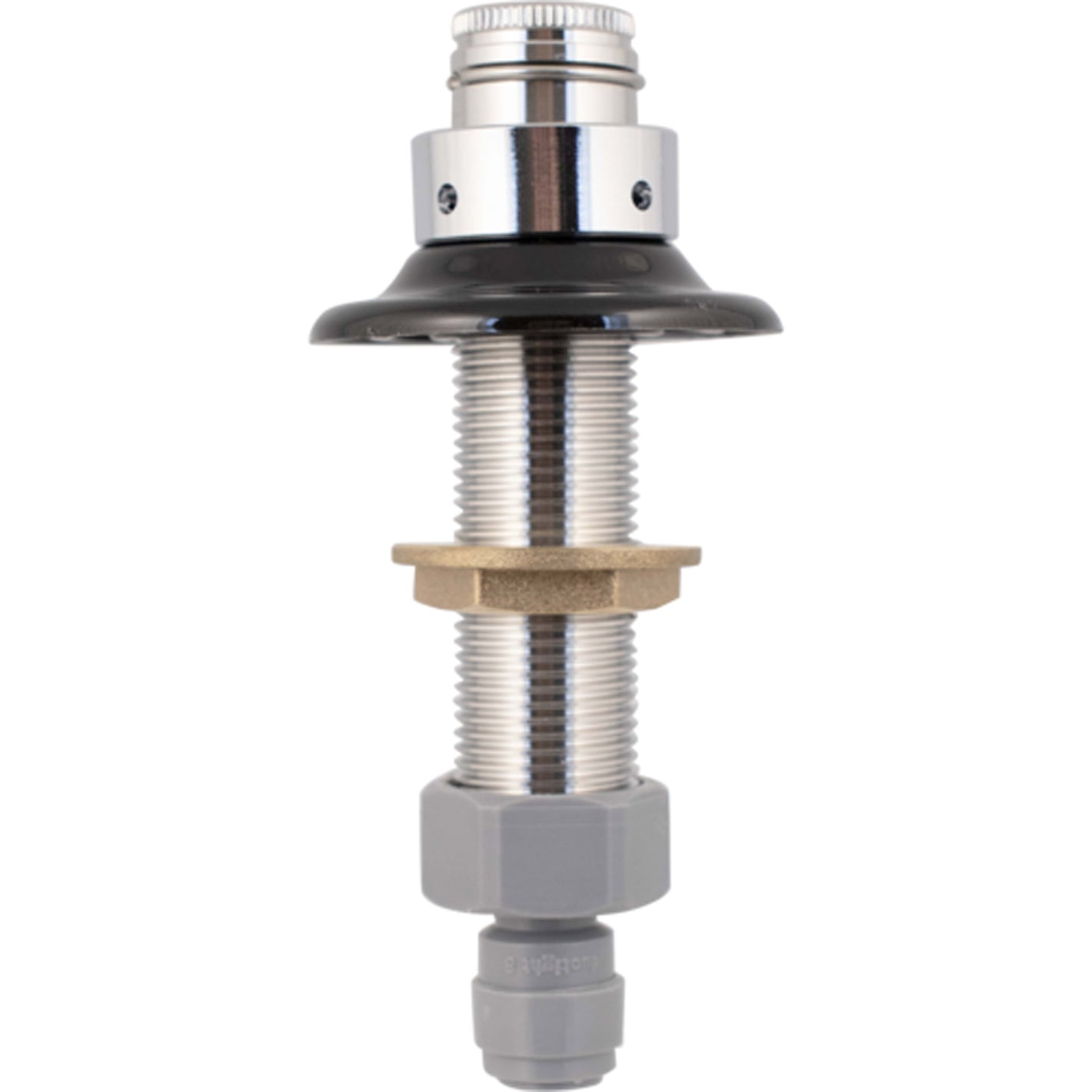 Beer Faucet Shank | Stainless | 4 in. | 8 mm Duotight Adapter | Intertap | NukaTap