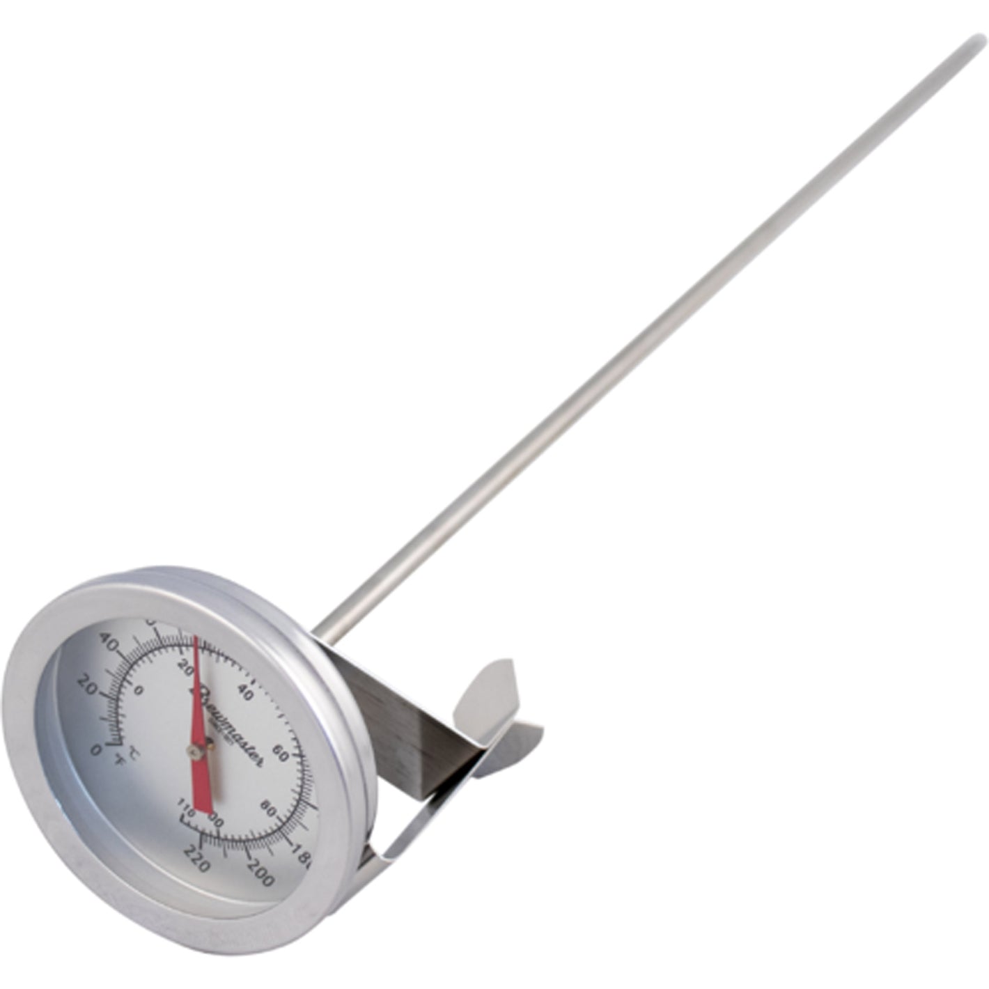 Brewmaster Clip On Kettle Thermometer - 12 in. Stem