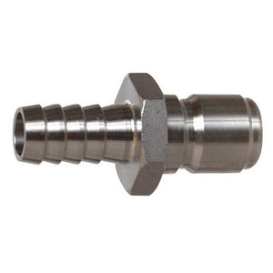 Stainless Steel Quick Disconnect (QD) - Male QD x 1/2 in. Barb